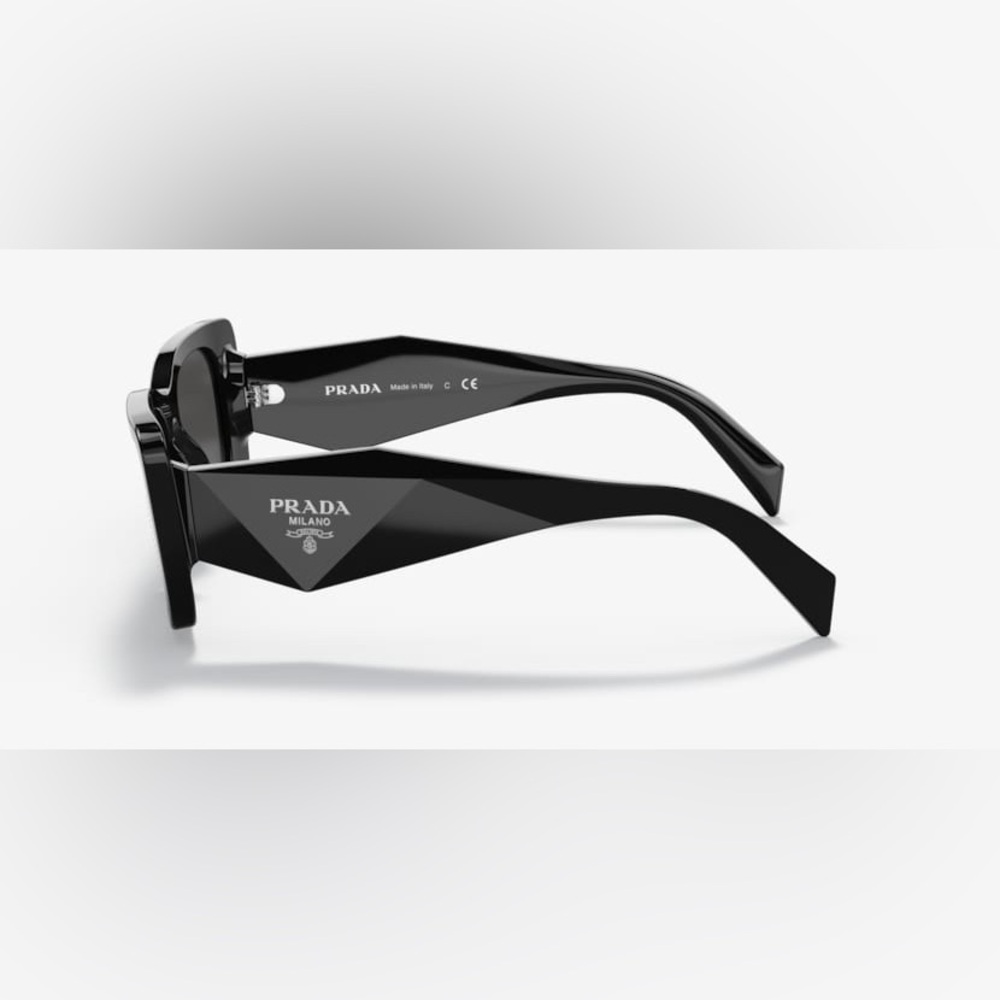 Prada Black Faceted Temple Sunglasses Arms